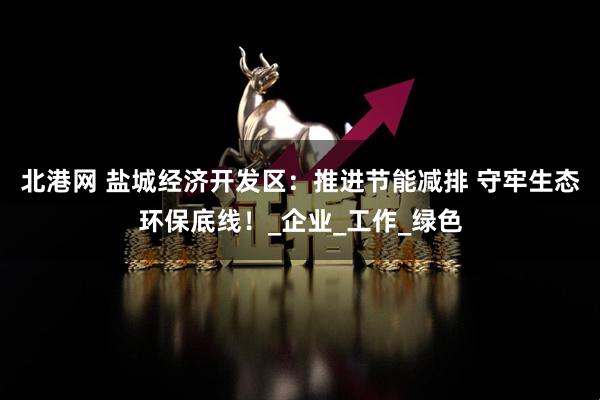 北港网 盐城经济开发区：推进节能减排 守牢生态环保底线！_企业_工作_绿色