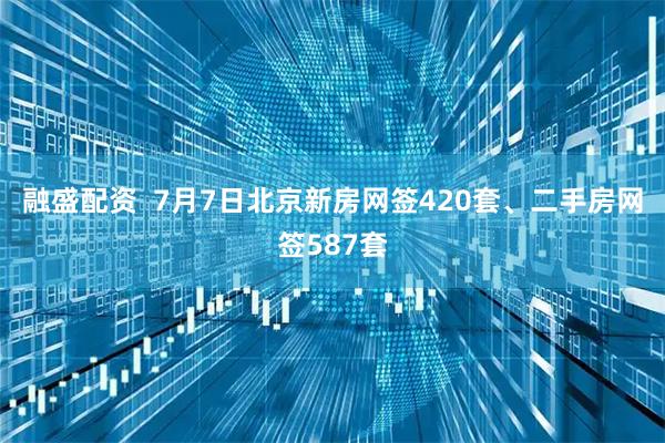 融盛配资  7月7日北京新房网签420套、二手房网签587套